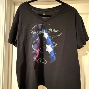 Black Graphic T-Shirt with Magic Design 2XL